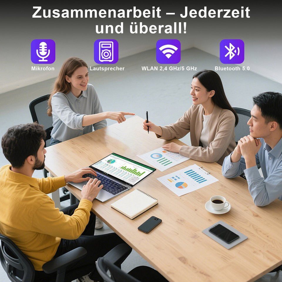 bvate B5/B8 Laptop, 14 Zoll, N4020, 6GB/8GB RAM, 256GB SSD Notebook Notebook (35