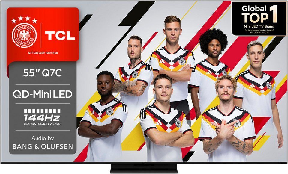 TCL 55Q7CX1 Mini-LED-Fernseher (139 cm/55 Zoll, 4K Ultra HD, Google TV, Smart-TV