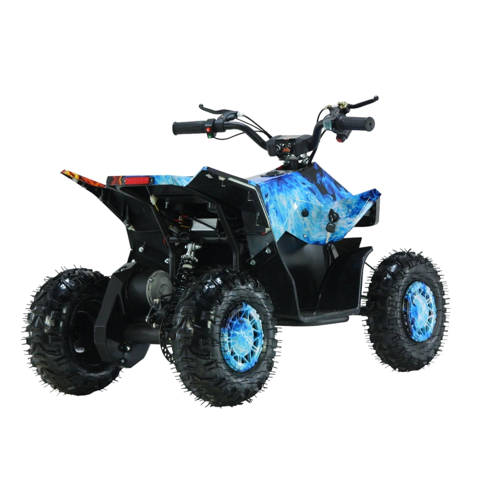 KXD E-Quad Elektro Cyber Quad Miniquad 500W 36V Pocketquad Kinderquad ATV M2 Blau