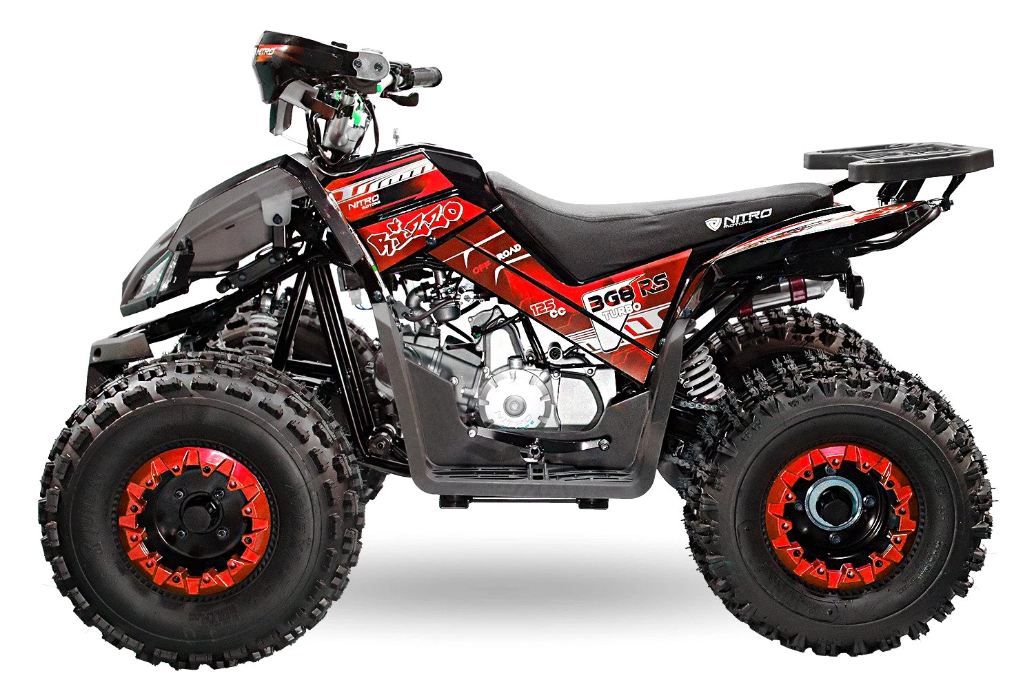 NITRO MOTORS Quad 125cc midi Kinder Quad Rizzo RS8-A Platin Kinderquad 125,00 ccm, 50 km/h
