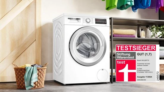 BOSCH Waschmaschine WUU28T70, 8 kg, 1400 U/min, unterbaufähig