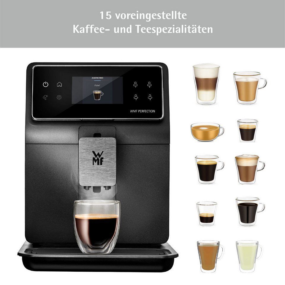WMF Kaffeevollautomat Perfection 740 CP820810, intuitive Benutzeroberfläche, per