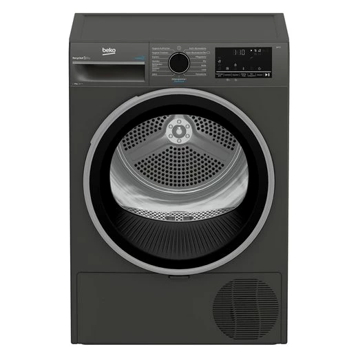 BEKO Wärmepumpentrockner Manhattan Gray B3T22491M, 8 kg, Reversierende Trommel, Silent-Programm