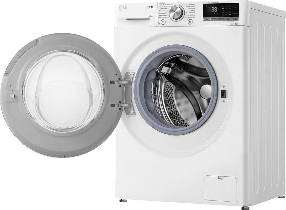 LG Waschmaschine F6WV710P1, 10,5 kg, 1600 U/min, TurboWash® - Waschen in nur 39