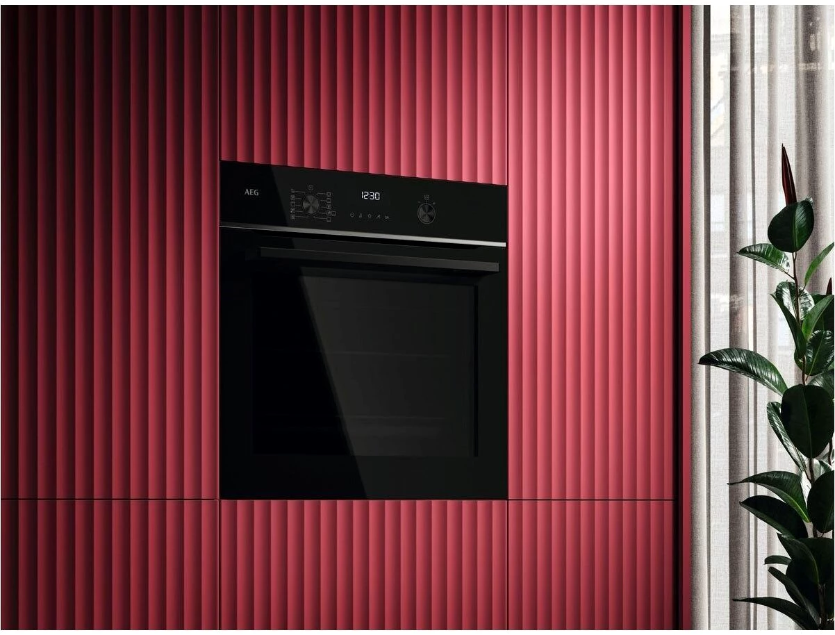 AEG Backofen-Set HH24BSISML, mit 1-fach-Teleskopauszug, Aqua Clean