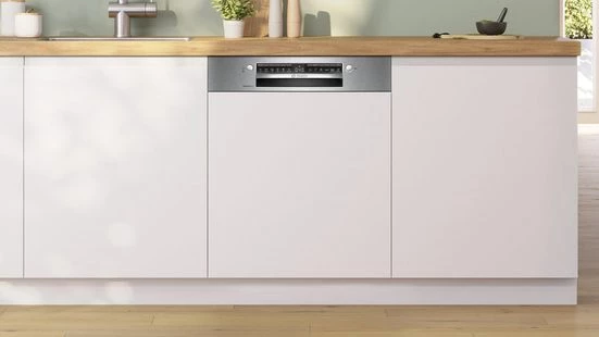 BOSCH teilintegrierbarer Geschirrspüler Serie 4 SMI4EVS09E, 14 Maßgedecke