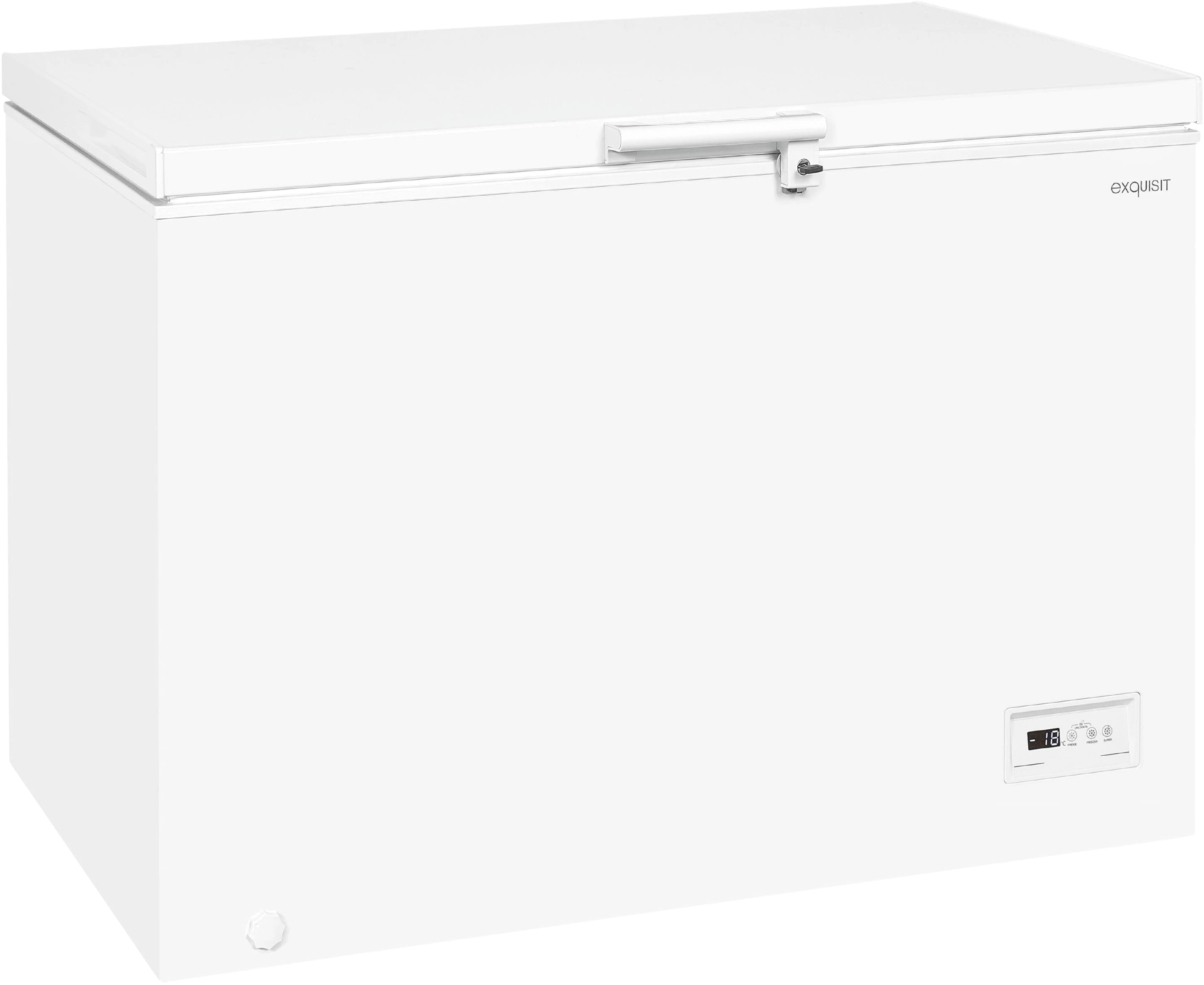exquisit Gefriertruhe GT320-HE-041D weiss, 112 cm breit, 308 l, 308 Liter Nutzinhalt