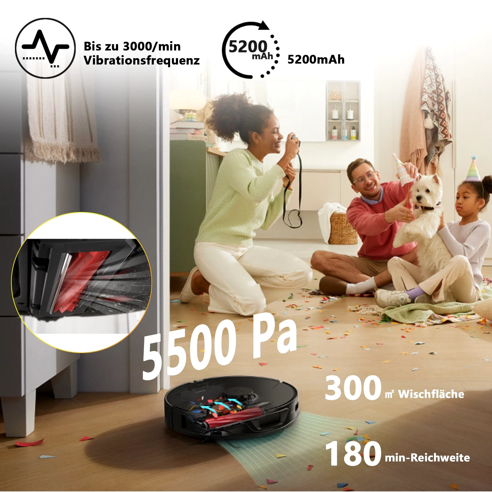 Roborock Saugroboter S7 Max Ultra Staubsauger Roboter, 60,00 W