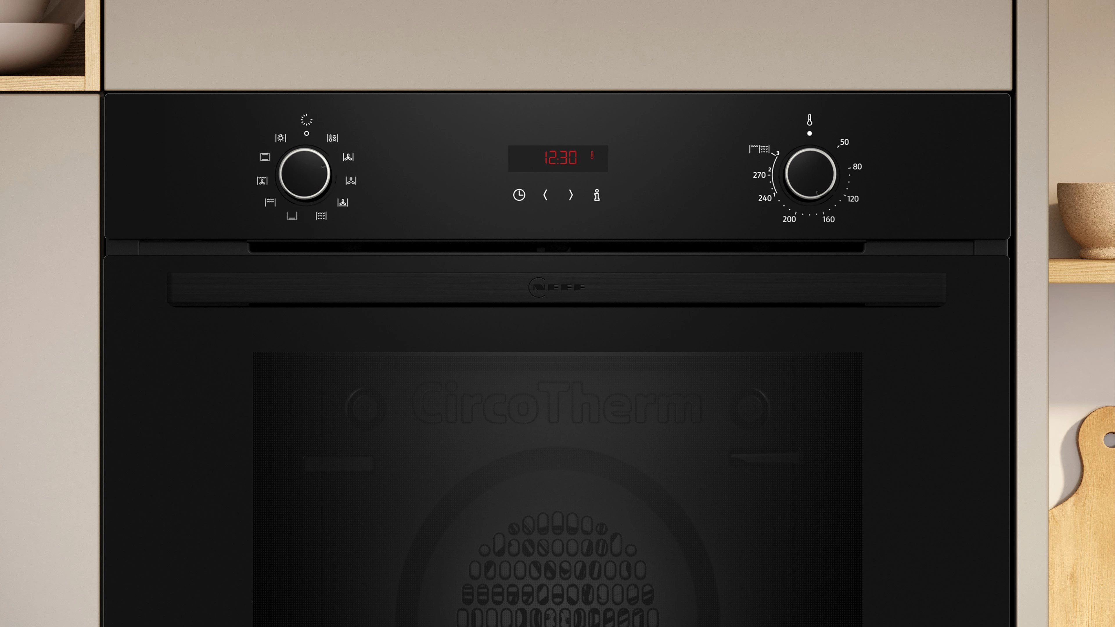 NEFF Backofen-Set BX46PIB0, mit Teleskopauszug nachrüstbar, Pyrolyse-Selbstreinigung
