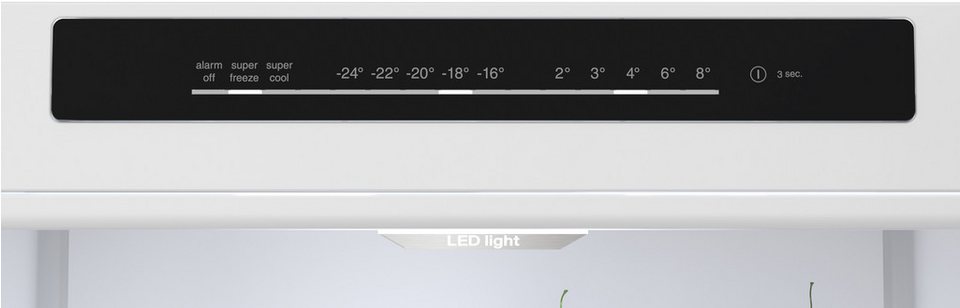 BOSCH Kühl-/Gefrierkombination Serie 4 KGN39VXAU, 203 cm hoch, 60 cm breit