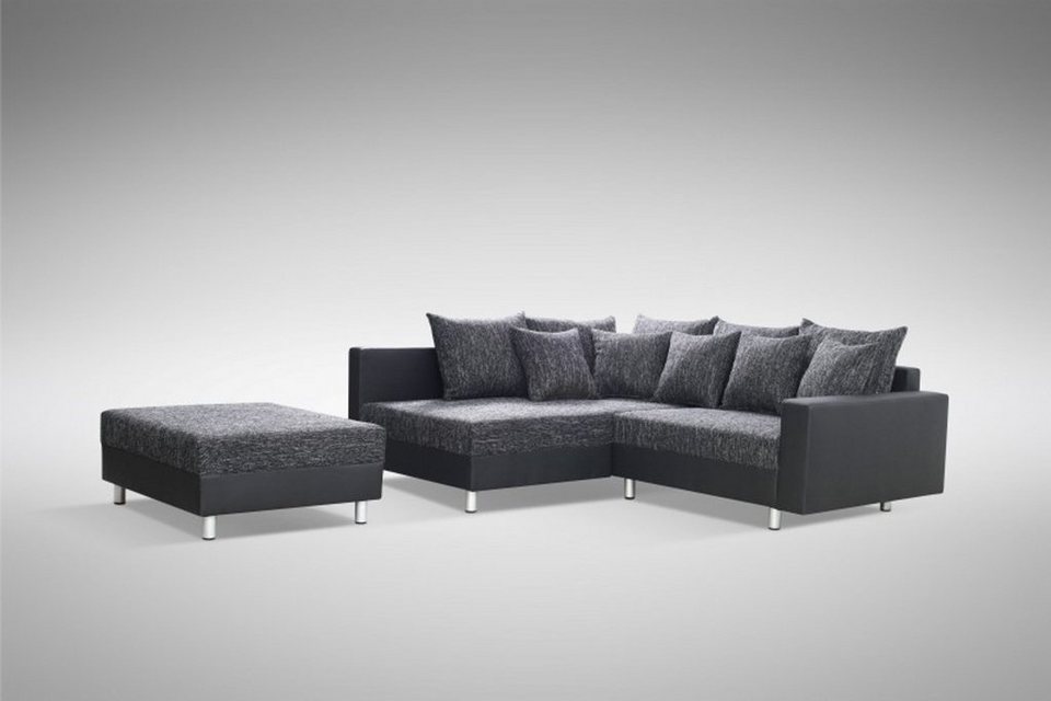 Küchen-Preisbombe Sofa Wohnlandschaft Couch Ecksofa Eckcouch schwarz Eckcouch Mi