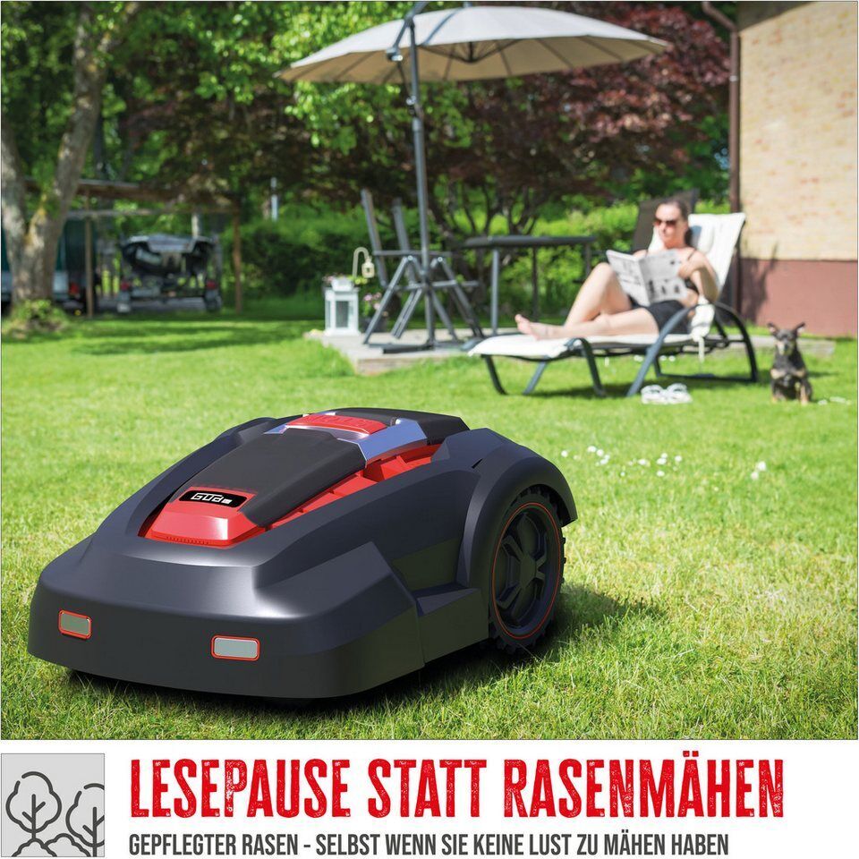 Güde Rasenmähroboter GRR 240.1, bis 1000 m² Rasenfläche, 3 Messer sorgen für per