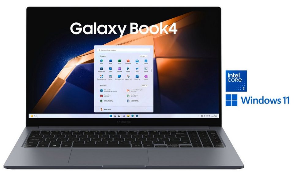Samsung Galaxy Book4 15,6'' (NP750X) Core i3 8GB 256GB Notebook (39,6 cm/15,6 Zo