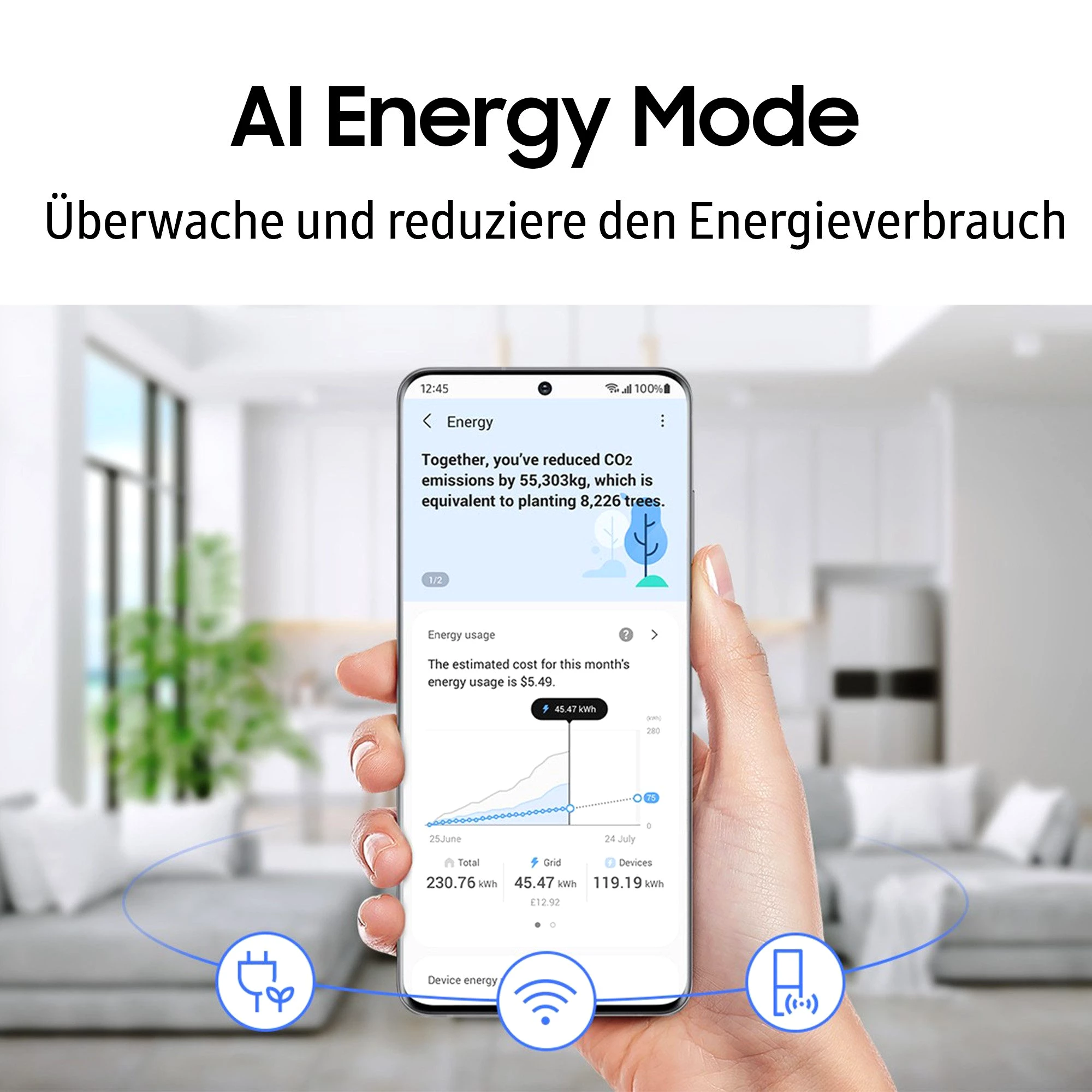 Samsung French Door RF65DG9H0EB1EF, 183 cm hoch, 91,2 cm breit
