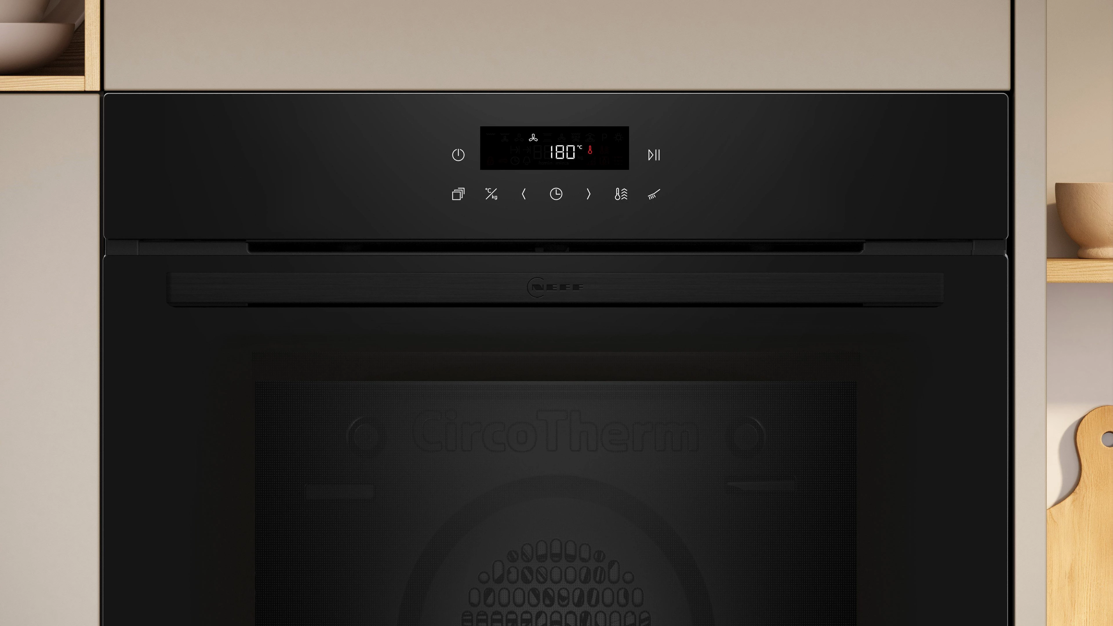 NEFF Backofen-Set BTX46PIB0, mit Teleskopauszug nachrüstbar, Pyrolyse-Selbstreinigung
