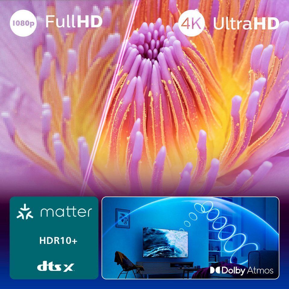 Philips 50PUS7000/12 LED-Fernseher (126 cm/50 Zoll, 4K Ultra HD, Smart-TV)