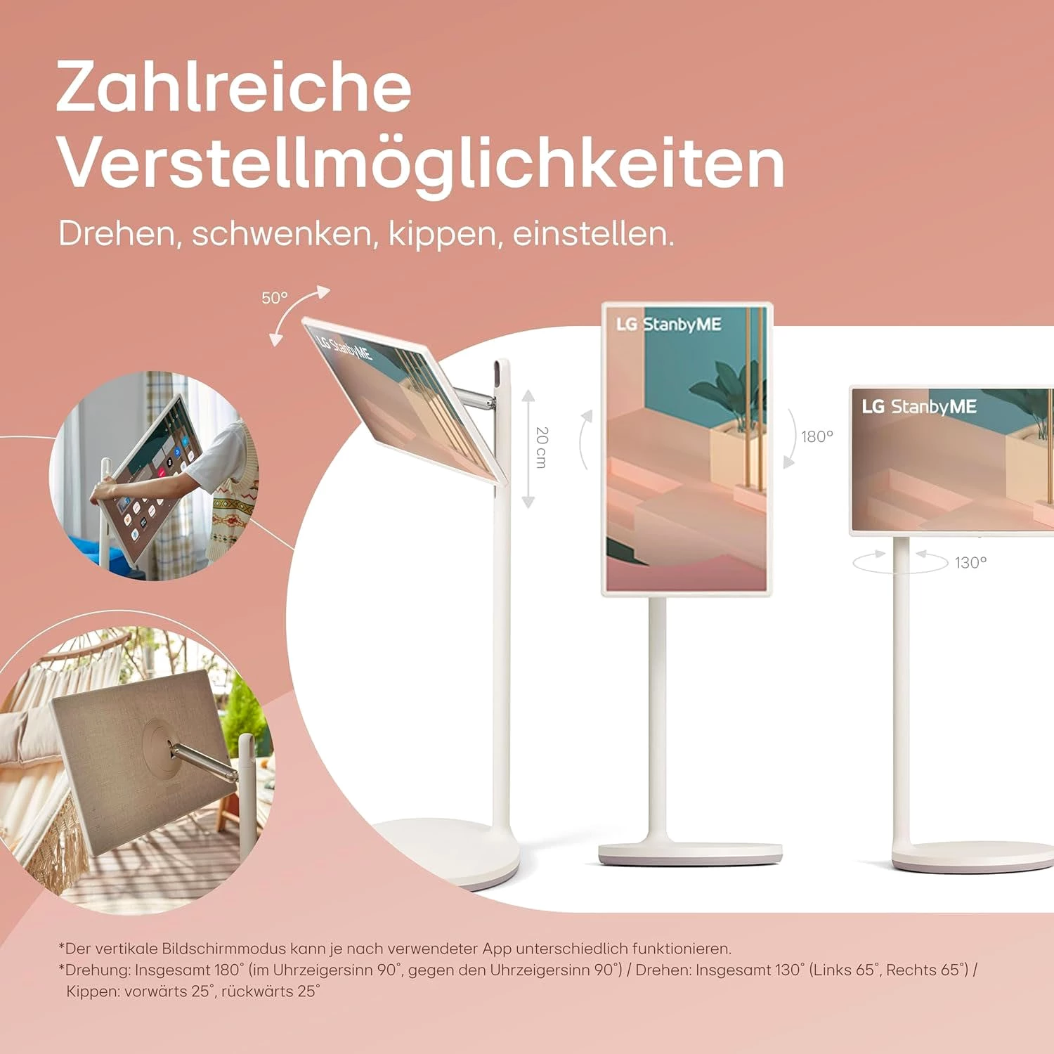 LG 27ART10AKPL LED-Fernseher , Dreh- & Neigbar, StanbyME)