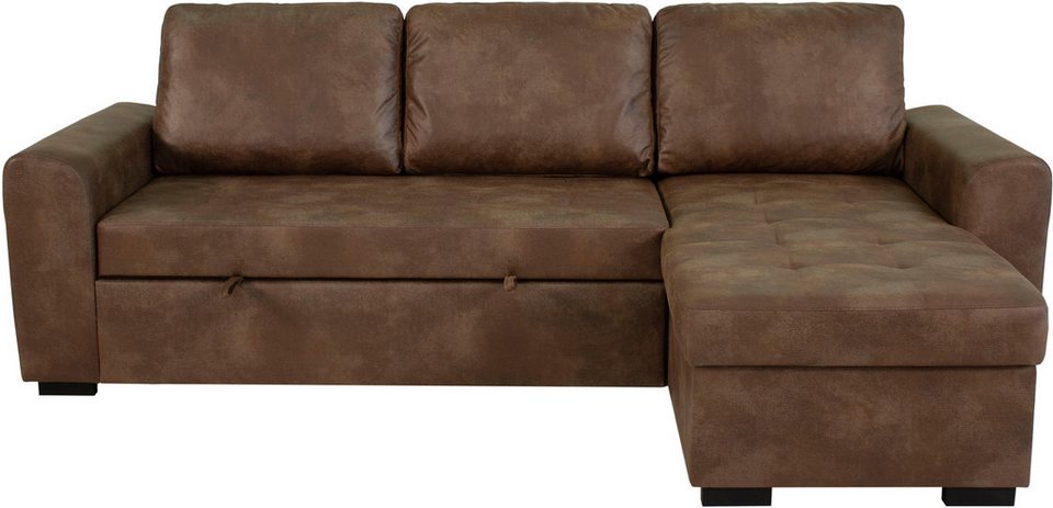Trends by HG Ecksofa Poll L-Form, B: 245 cm, mit Bettfunktion & Bettkasten