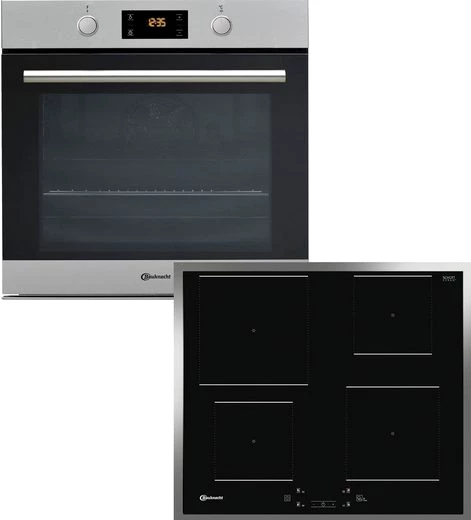 BAUKNECHT Backofen-Set BAKO 800 PYRO IND, mit 2-fach-Teleskopauszug, Pyrolyse-Selbstreinigung