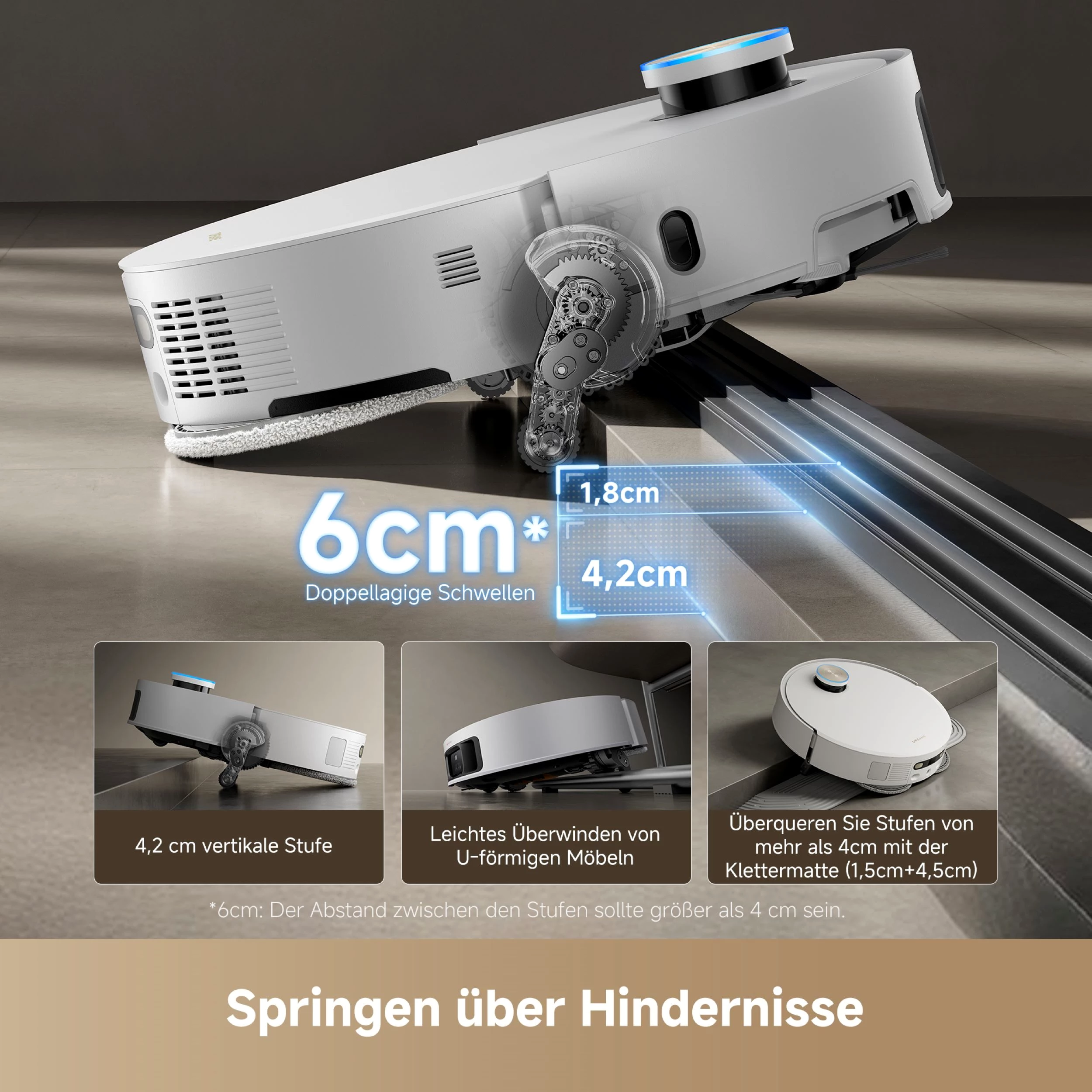 Dreame Nass-Trocken-Saugroboter Dreame X50 Ultra Complete mit Wischfunktion, 20.000 Pa Saugkraft