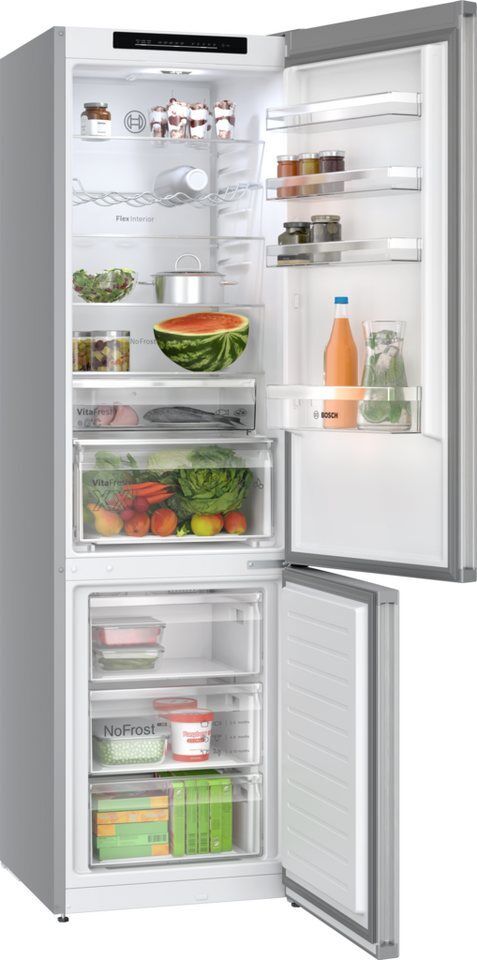 BOSCH Kühl-/Gefrierkombination Serie 4 KGN392LAG, 203 cm hoch, 60 cm breit