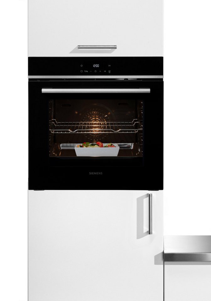 SIEMENS Pyrolyse Backofen iQ300 HB572ABS3, mit Teleskopauszug nachrüstbar, Pyrol