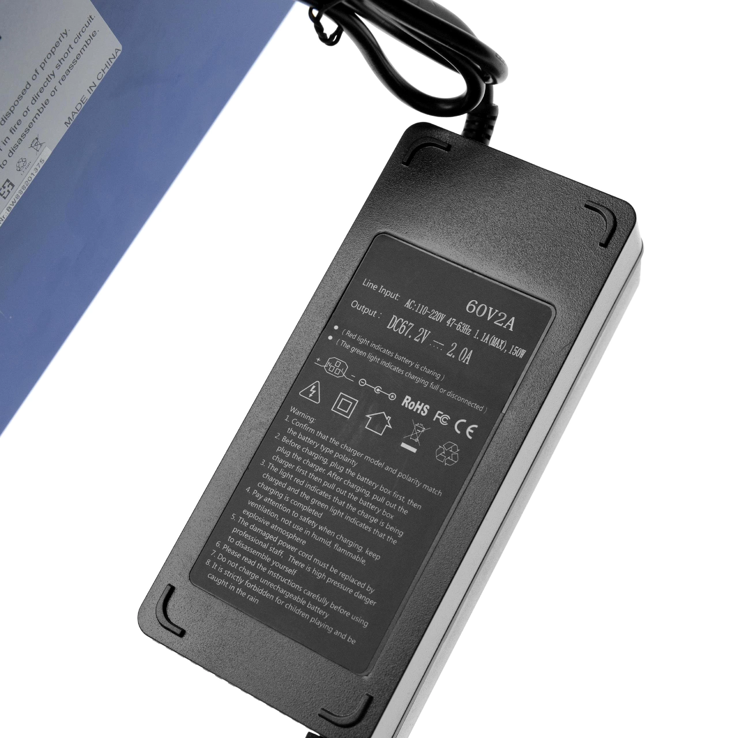 vhbw für Elektrorollstuhl (20 Ah, 60 V, Li-Ion) Elektromobil-Akku Li-Ion 20000 mAh