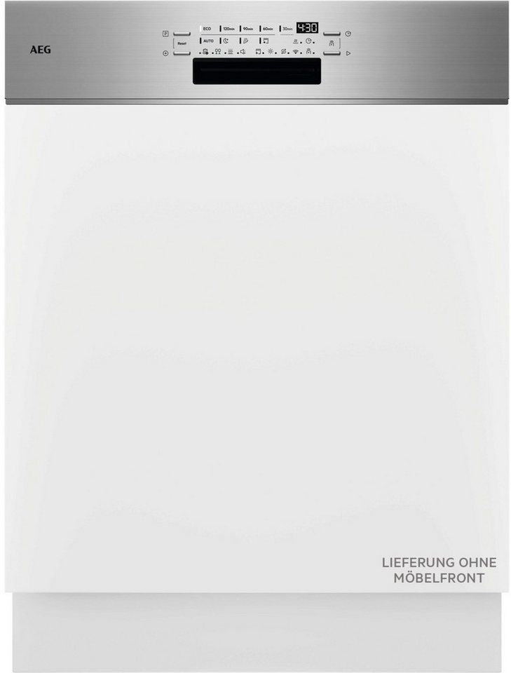 AEG teilintegrierbarer Geschirrspüler 8000 GT8200A2SCM, Leise Spülmaschine 38 dB