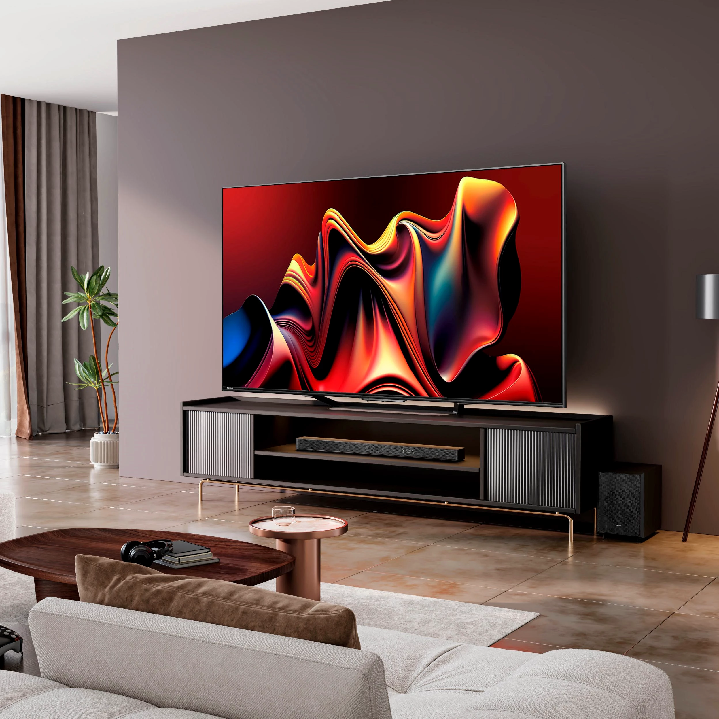 Hisense 65U7NQ Mini-LED-Fernseher (164 cm/65 Zoll, 4K Ultra HD, Smart-TV, 4KUHD, ULED, Mini LED)