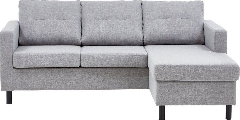 ATLANTIC home collection Ecksofa Tea L-Form, Ecksofa, frei im Raum stellbar und