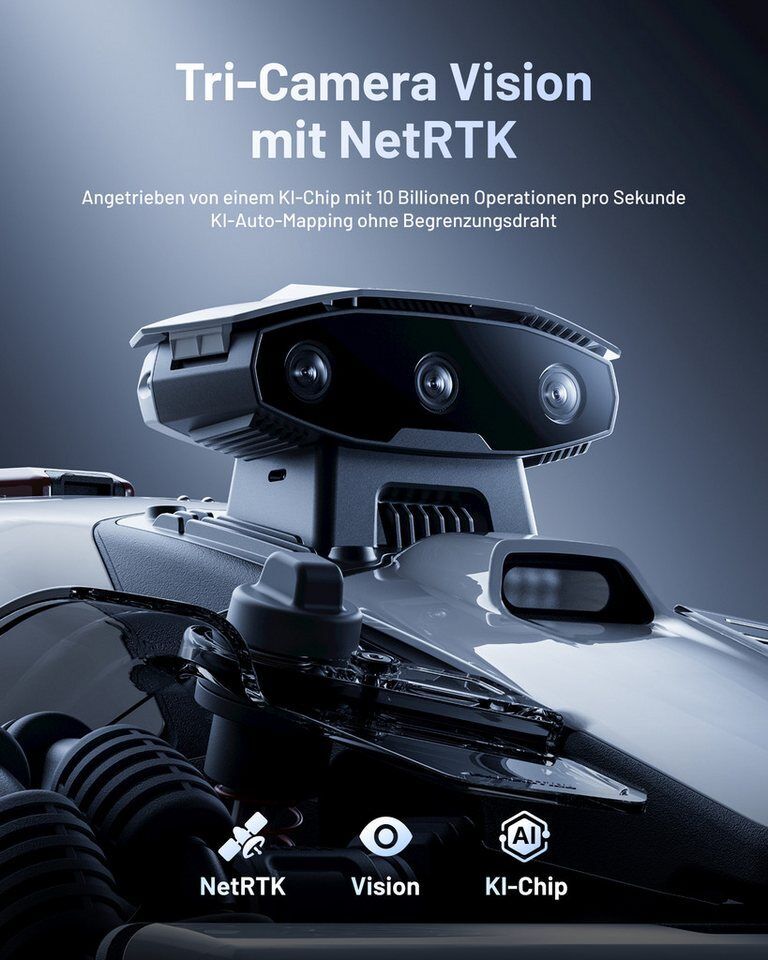Mammotion Rasenmähroboter LUBA Mini 2 AWD 1000 Mähroboter ohne Begrenzungskabel,