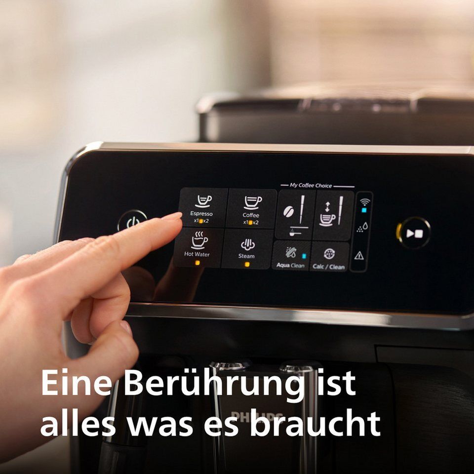 Philips Kaffeevollautomat 2200 Series EP2225/10 Pannarello, für 2 Kaffeespeziali