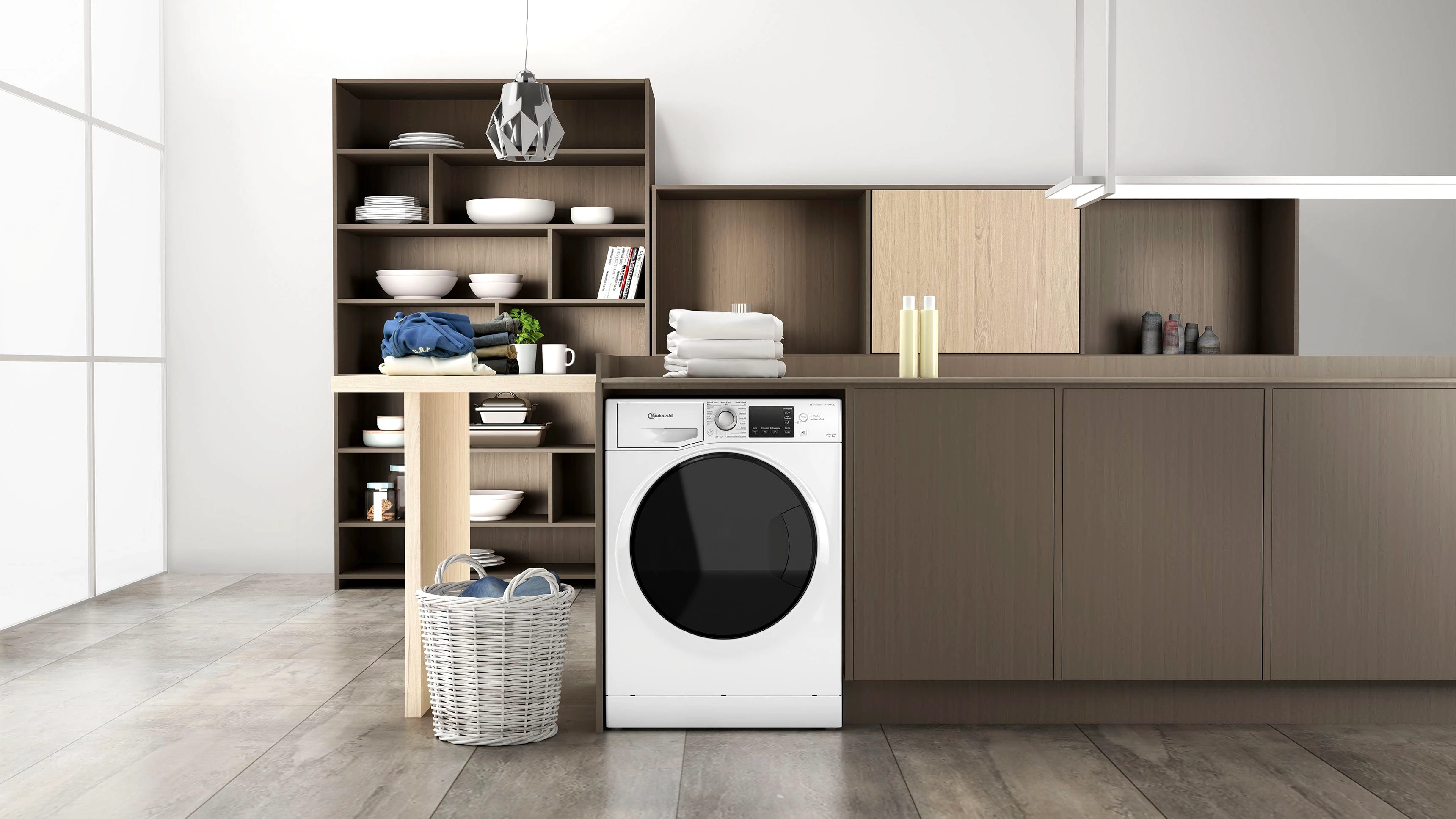 BAUKNECHT Waschtrockner WT Super Eco 96S 41 N, 9 kg, 6 kg, 1400 U/min, 4 Jahre Herstellergarantie