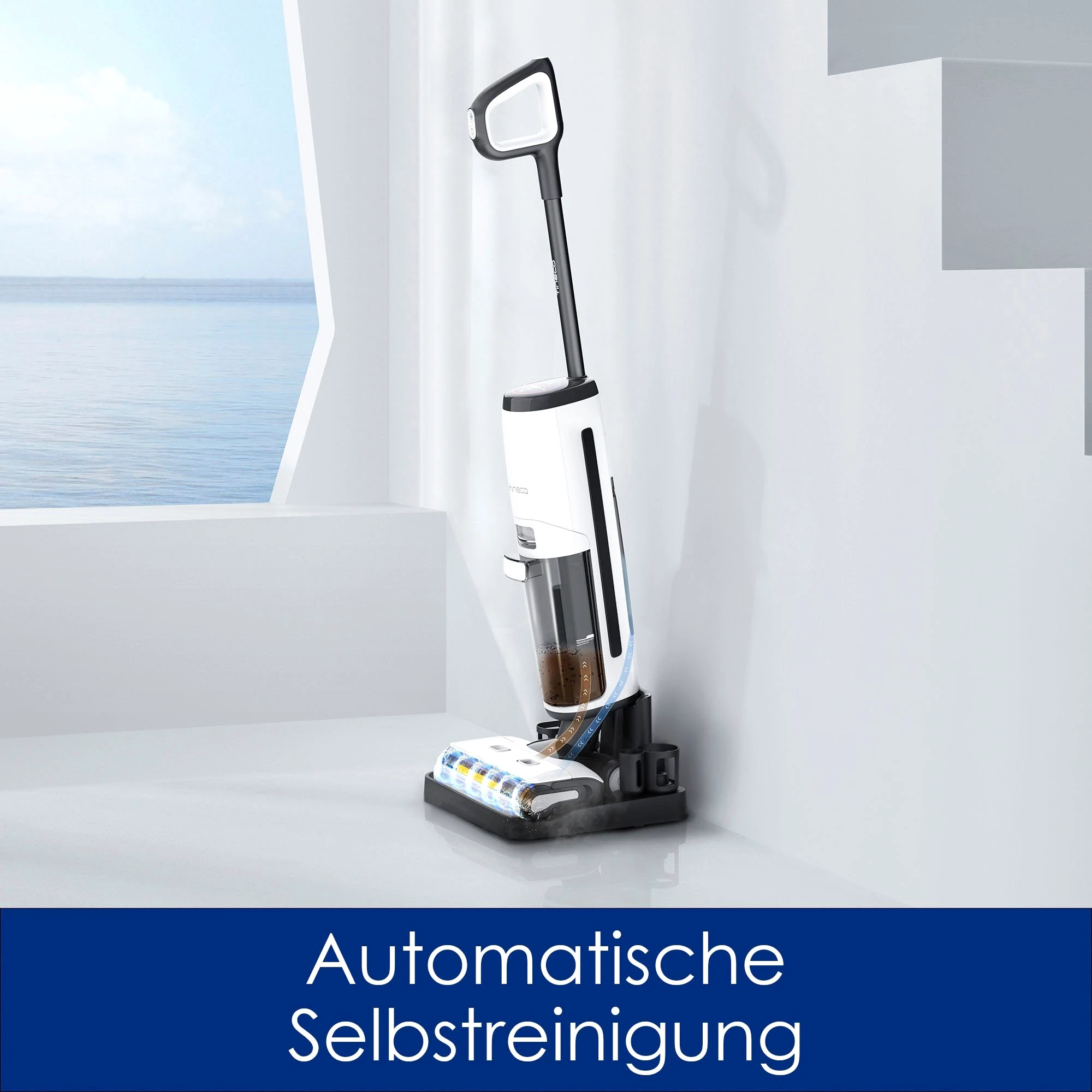 Tineco Nass-Trocken-Akkusauger Floor One S7 Steam Plus Nass-Trockensauger mit Dampfreinigung