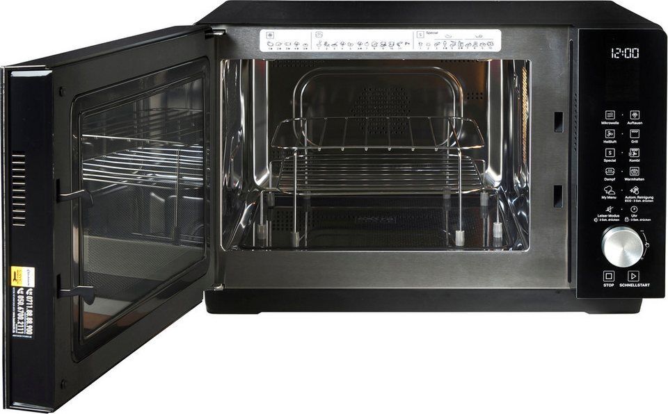 BAUKNECHT Mikrowelle MF 255 B, Grill, Heißluft, Mikrowelle, 25 l, intelligente T