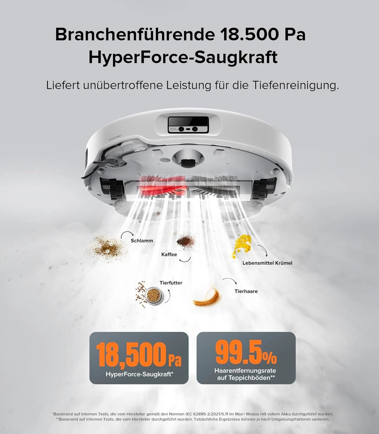 ROBOROCK Saugroboter Qrevo Edge mit Wischfunktion, 18500Pa