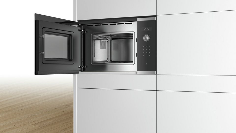 BOSCH Einbau-Mikrowelle BFL524MS0, Mikrowelle, 20 l, 7 Automatikprogramme & einf