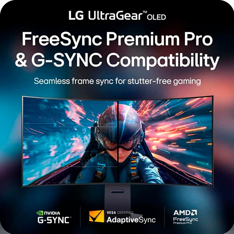 LG 45GX950A Curved-Gaming-OLED-Monitor (113 cm/45 ", 5120 x 2160 px, 5K2K, 0,03