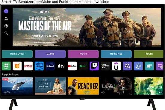 LG OLED55B42LA OLED-Fernseher (139 cm/55 Zoll, 4K Ultra HD, Smart-TV)