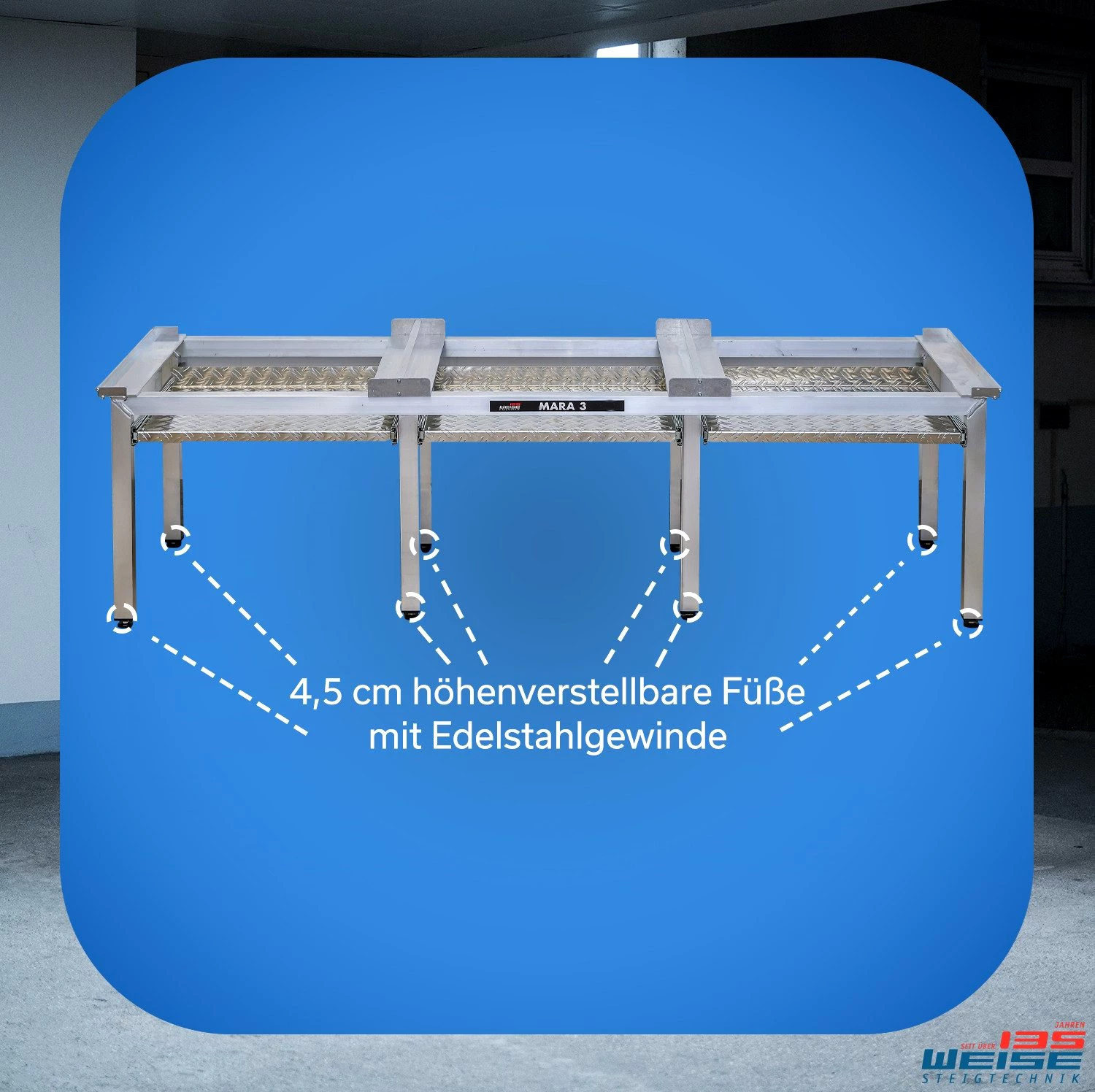 Weise Steigtechnik Waschmaschinenuntergestell Mara 3