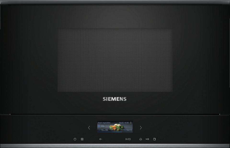 SIEMENS Einbau-Mikrowelle BF722L1B1, Mikrowelle, 21 l, TouchControl Funktion für