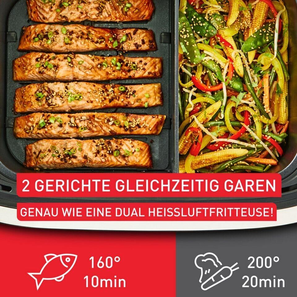 Tefal Heißluftfritteuse Easy Fry Flex, Flex-Cook-Technologie dank Schnelltrennwa