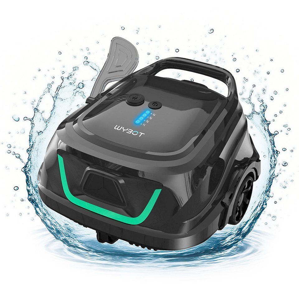 WYBOT Poolroboter A1 Kabelloser Pool-Saugroboter, Doppelfilter, 120 min Laufzeit