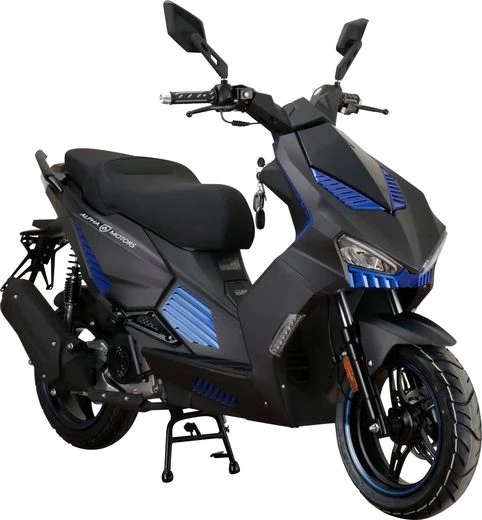 Alpha Motors Motorroller SHARK, 50 ccm, 45 km/h, Euro 5, mit integr. Alarmanlage