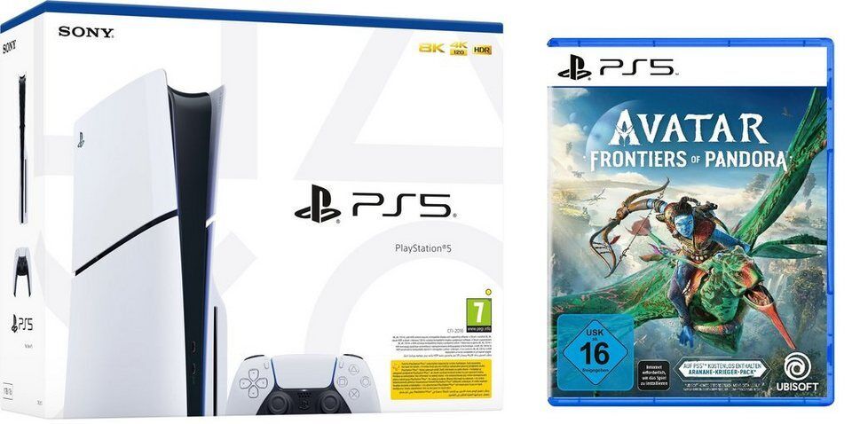 Playstation PS5 Konsole Slim mit Avatar: Frontiers of Pandora Spiel 1TB (Bundle)