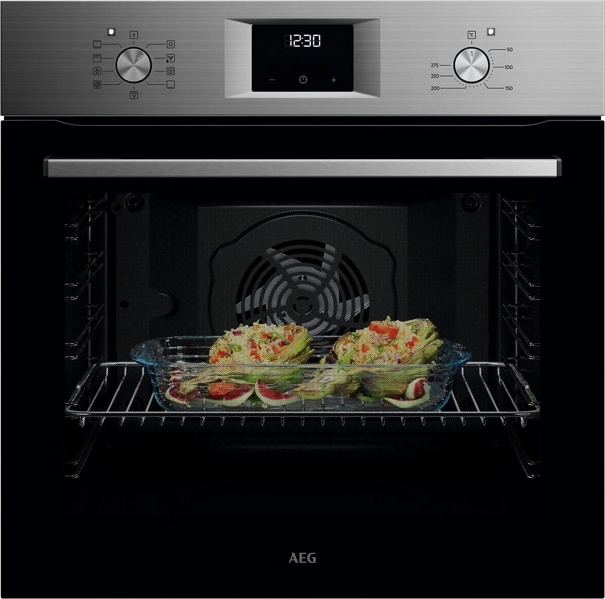 AEG Backofen-Set HH24BSM, Aqua Clean, Wasserdampfreinigung des Backofens, Grill