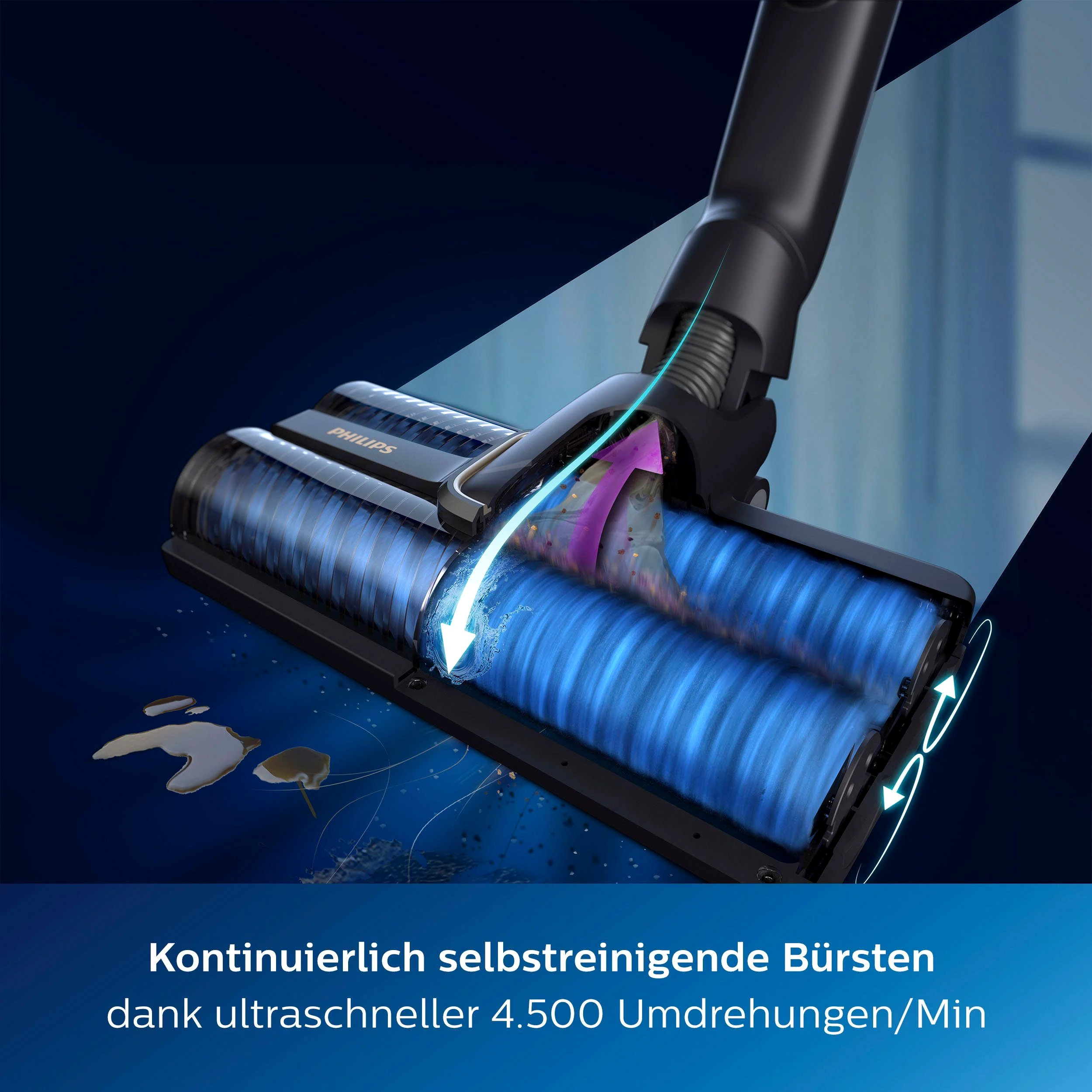 Philips Nass-Trocken-Akkusauger AquaTrio Cordless 9000 Series XW9383