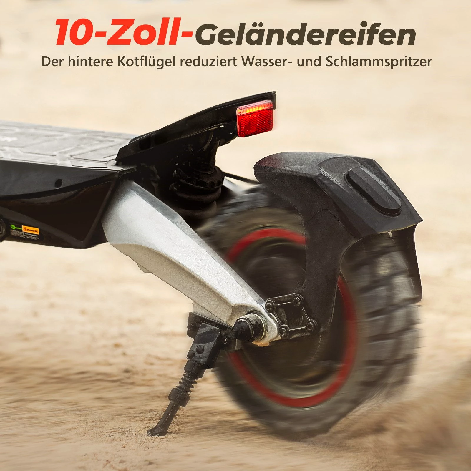 iscooter E-Scooter 10 Zoll Offroad Elektroroller mit Straßenzulassung 80-100km Reichweite, 500