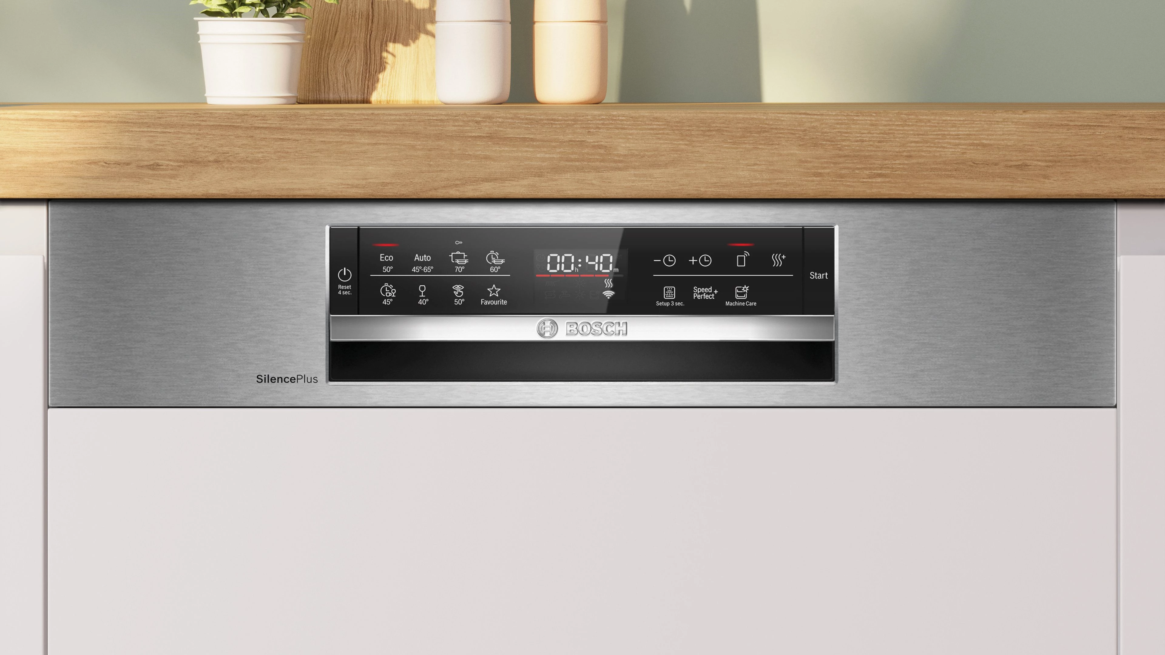 BOSCH teilintegrierbarer Geschirrspüler Serie 6 SMI6ECS12E, 14 Maßgedecke