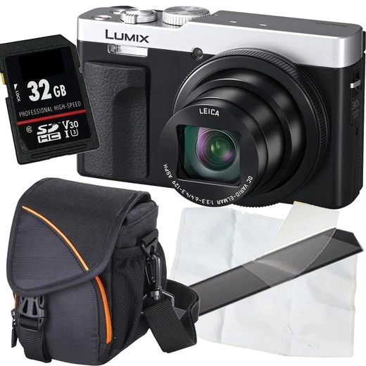 Panasonic DC-TZ99 silber Digitalkamera Set Angebot Kompaktkamera